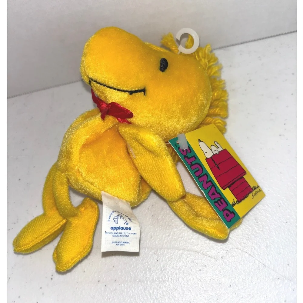 Peanuts Woodstock Mini Bean Bag Plush 6 Inch Yellow Bird Applause 36262 NEW
